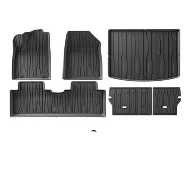 Imagem de Tapetes de carro compatíveis com BYD Yuan Pro Yuan Up 2025 2024 Cargo Liner Mat impermeável antiderrapante Foot Pad Seat Back Protector Carpet(Full set 6pcs)