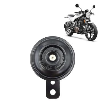 Imagem de Apito de buzina de caracol de carro, buzinas elétricas universais para motocicletas, buzinas automotivas, alto-falante redondo de 12 V, material de metal impermeável, universal para a maioria dos