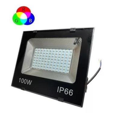 Imagem de Refletor led 100w holofote ip66 rgb - AAATOP