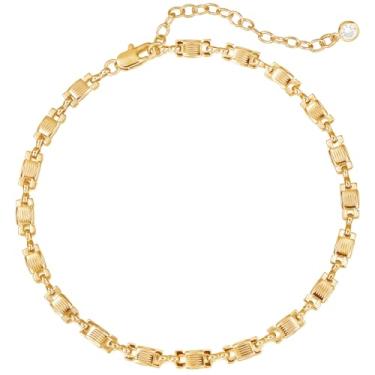 Imagem de BENEIGE Tornozeleira feminina banhada a ouro 14 K com contas banhada a ouro 14 quilates, delicada, ajustável, feita à mão, joia para mulheres, 8.5 inches, Latão, Sem Pedra Preciosa