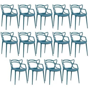 Imagem de Kit - 14 X Cadeiras Masters Allegra - Turquesa