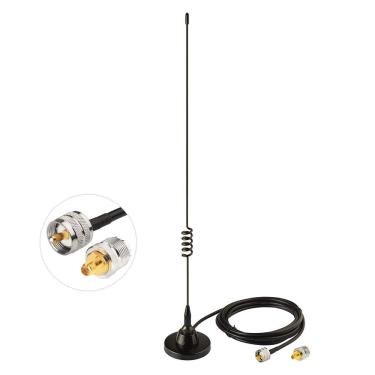 Imagem de Antena de rádio móvel para carro Bingfu Dual Band vhf uhf 136-174MHz