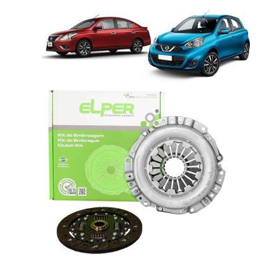 Imagem de Kit embreagem 180mm 26EST original nissan march/versa 1.0 12V 3 cilindros 2014... kit plato E disco - dl