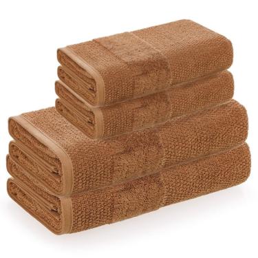 Imagem de Jogo De Toalha Banho 4 Peças Karsten Atuale Marrom