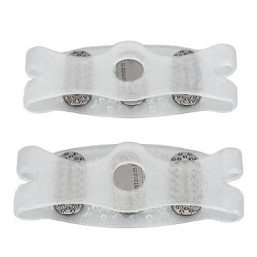 Imagem de Chuteiras de tração para caminhar, as travas de gelo evitam quedas. Propriedades antiderrapantes ao esquiar (branca)