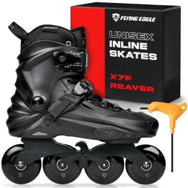Imagem de Flying Eagle X7F Reaver Patins em Linha Adulto Profissional Urbano, Patins Adultos, Sapatos de Patins em Linha em Linha - Preto, Tamanho Masculino: 7 EUA / 39 EU