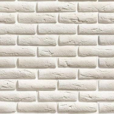 Imagem de Papel de Parede Autocolante Vinil Tijolinho Cinza Claro 3,00m - Inove 