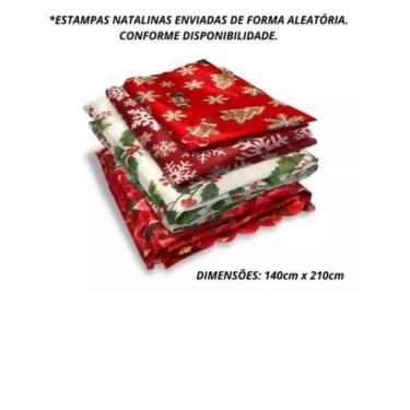 Imagem de Toalha Mesa 6 Cadeiras Com Viés Natal - POIT&POIT