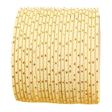 Imagem de Nova coleção de pingentes coloridos da Touchstone, coleção indiana de bollywood, braceletes de tamanho grande, exclusivos da Golden Glaze Conjunto de 24 para mulheres.