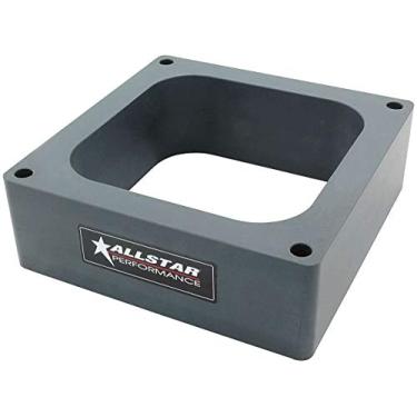 Imagem de Espaçador do carburador, 5 cm de espessura, aberto, flange dominador, plástico, cinza, cada