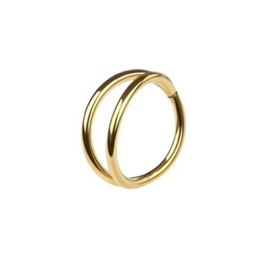 Imagem de Pierced Owl Anel clicker de segmento articulado de aço inoxidável 316L de aço inoxidável 16GA, 6mm Diameter, Metal, Sem Pedra Preciosa