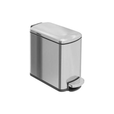 Imagem de Lixeira Tramontina Tipo D Slim Com Pedal 6L Inox Acetinado