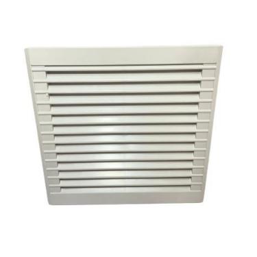 Imagem de Conjunto de grelha e filtro de embutir - 204x204 mm - cinza ral 7035 (