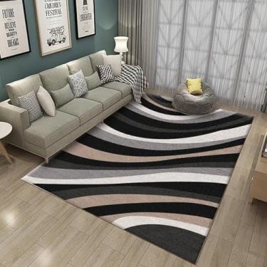 Imagem de Tapete geométrico para sala de estar, casa, hotel, tapetes decorativos, quarto, banheiro, capachos, cozinha (80x120cm/3)