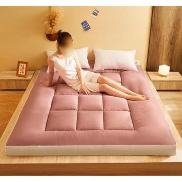 Imagem de Colchão Futon Colchão Respirável Grosso Acolchoado Colchão De Chão Japonês Acolchoado Colchão De Cama Topper Para Casa Hotel Cama Camping Couch,002, 4, 200 * 220 * 8CM