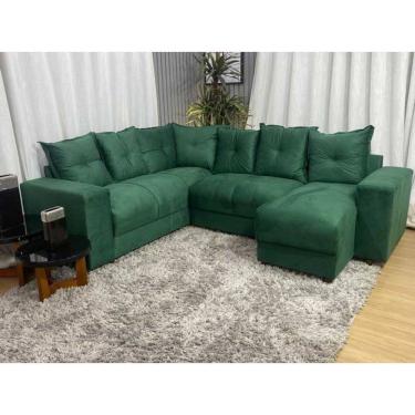 Imagem de Sofá de Canto C/ Chaise - Com 06 Lugares