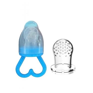 Imagem de Mordedor de Silicone para Bebê com Refil Extra, Azul