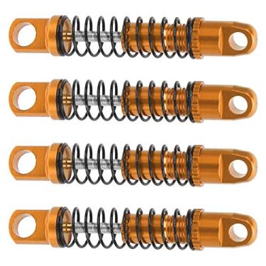 Imagem de SPYMINNPOO Metal Spring Damper Impact Absorção Amortecedores para Jimny 1/16 Carro RC (Ouro)