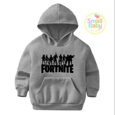 Imagem de Moletom Infantil / Juvenil / Unissex Fortnite - Core Base, Cinza, 2