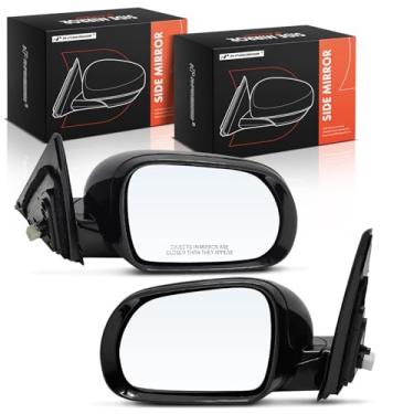 Imagem de A-Premium Par (2) espelhos retrovisores elétricos do lado do motorista e do passageiro - compatível com Kia Soul 2020 - Espelho retrovisor externo externo dobrável manual aquecido com luz de seta