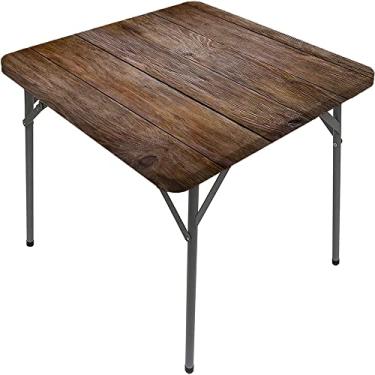 Imagem de Toalha de mesa oval de madeira, estampa de textura de prancha de madeira, para jantar na cozinha, festa, férias, Natal, buffet, serve para mesa de 122 x 172 cm