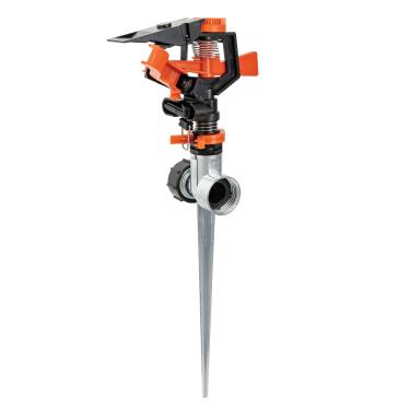 Imagem de Black + Decker® Impulse Sprinkler – Cobertura de até 5.027 pés quadrados, spray ajustável, base de ponta segura BXWNBB57395