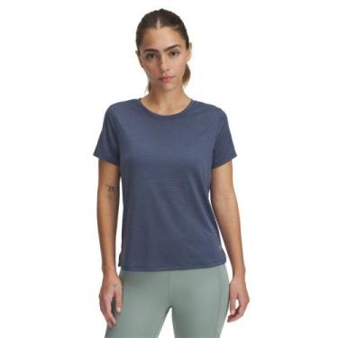 Imagem de Camiseta de Corrida Under Armour Launch Feminina, Cinza, PP