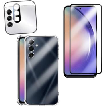 Imagem de Kit Capinha Antishock + Película de Vidro 3D + Lente Câmera para Galaxy A54 5G