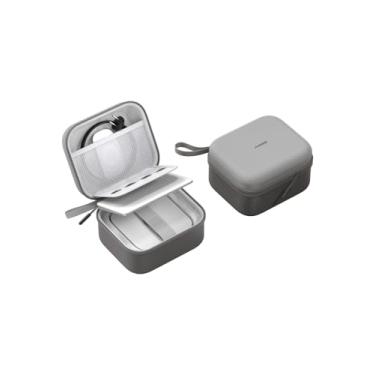 Imagem de Hagibis Bolsa organizadora eletrônica de viagem para Mac mini M4/M4 Pro 2024, estojo de transporte portátil para cabo, carregador, cartão SD, mouse, disco flash USB (cinza)