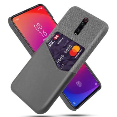 Imagem de Capa para Xiaomi Redmi K20 PRO,Tela e tampa de couro PU,Antideslizante,360°cobertura completa à prova de choque com 1 slot de cartão atrás,Prevenção de queda-Gray
