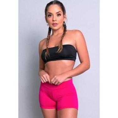 Imagem de Short Curto Feminino Cintura Alta Fitness Academia Mvb Modas-Feminino