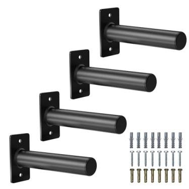 Imagem de Vlaeng Suporte Para Anilhas De Peso, Parede Anilha Olímpica 2", Capacidade Máxima 140 Kg, Ideal Treinamento Força Em Academia Doméstica Com Revestimento Pó Preto (4 Peças)