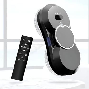 Imagem de Robô limpador de vidros inteligente com 5 modos de limpeza - ajustável para uso interno/externo, perfil fino de 70 mm para armações estreitas, capacidade de carga de 6 kg, movimento controlado re