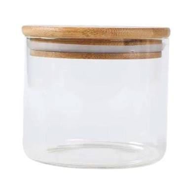 Imagem de Pote Hermético Com Tampa De Bambu 250 Ml Vidro Borossilicato - Livon