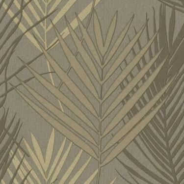 Imagem de Papel De Parede Tissé Folhagem Marrom 20704