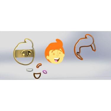 Imagem de Cortador Mundo Bita Tito Modular Tamanho 7cm