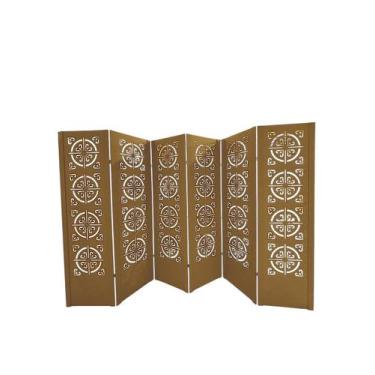 Imagem de Biombo DIVISOR AMBIENTE INDIANO de 6 Folhas sem Pezinhos - JL RIBEIRO