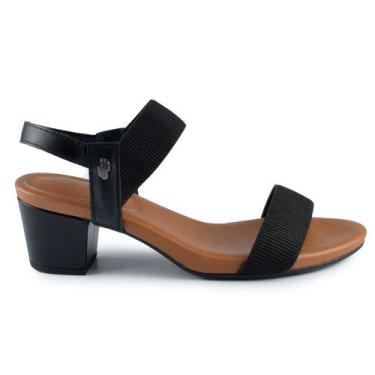 Imagem de Sandália Usaflex Feminina Elástico Thelma Salto Alto Bloco Y8204, 35, 