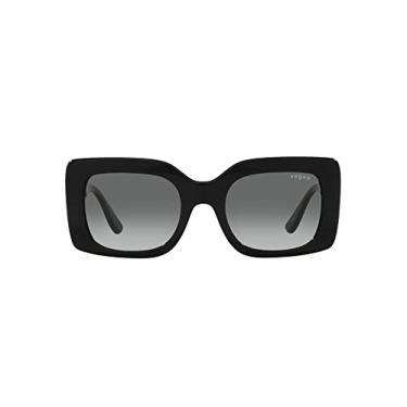 Imagem de Óculos de Sol Vogue Eyewear 0VO5481S W44/11 Tam 52 / Preto - Lentes Gradient Grey