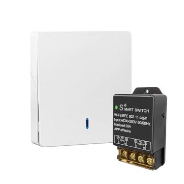 Imagem de RODOT Relé De Interruptor Inteligente Wi-Fi Alta Potência 30A, Controle Remoto Com Temporizador E Aplicativo Ewelink, Transmissor Sem Fio 2,4 Ghz, Compatível Alexa Google Home