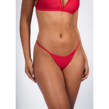 Imagem de Calcinha biquíni regulagem onça vermelho - Modele, GG