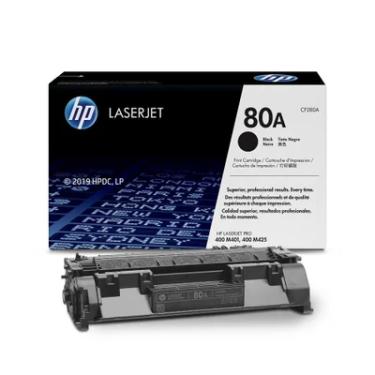 Imagem de Cartucho De Toner Original Hp 80a Preto Cf-280a Cf280a
