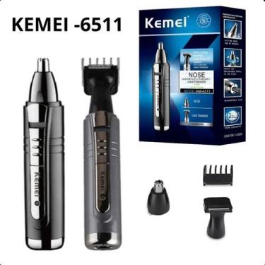 Imagem de Aparador Pelo Nariz Máquina Kemei-6511 Compacto Recarregável Design El