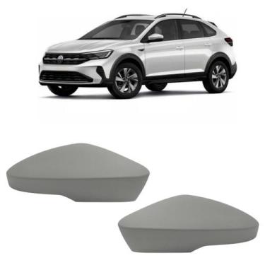Imagem de Par Capa Retrovisor Primer Volkswagen Nivus 2021 2022 2023 2024 2025 P