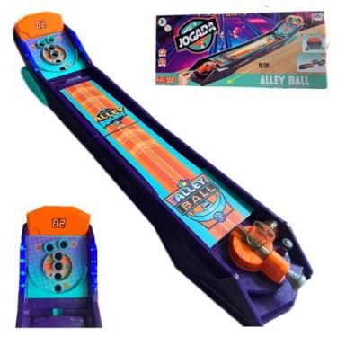 Imagem de Brinquedo Pista interativa Infantil Game Pinball Alley Ball BBR