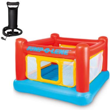 Imagem de Pula pula inflável jump o' lene intex 2 crianças até 54kg 174x174x112c