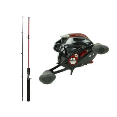 Imagem de Conjunto para Pesca Vara de Carbono 1,50m 25lb + Carretilha (Ref. 24) 