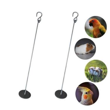 Imagem de Porta Fruta Legumes Verduras Alimentos Inox Calopsitas Aves Pássaros e