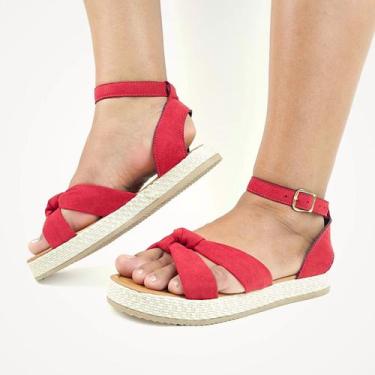 Imagem de Sandália Flat Form Feminino modelo avarca Sola Alta - Tulip Shoes, Ver