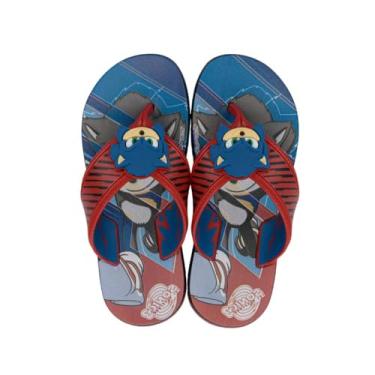 Imagem de Chinelo Grendene Kids Sonic Way Super Flop Preto/vermelho 029/30